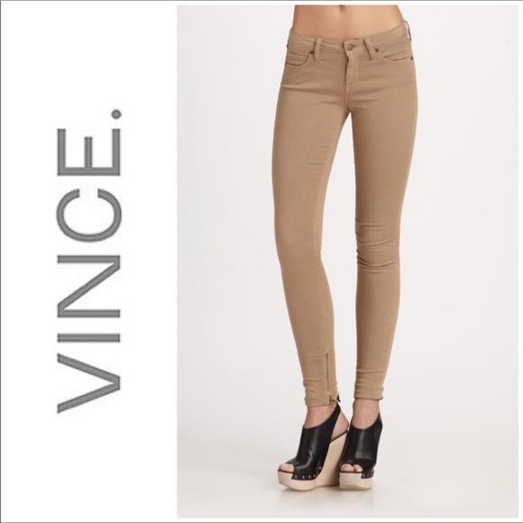 Vince Denim - Vince. Calgary Desert Tan Skinny Jeans